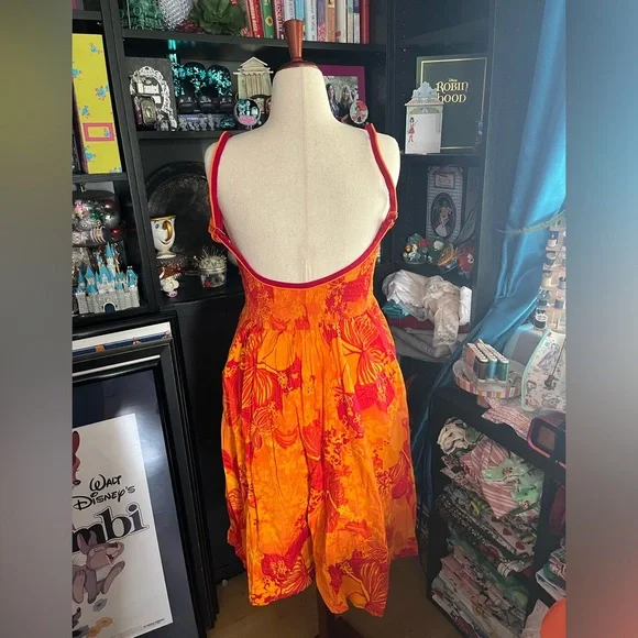 Deweese designs vintage size 15/16 orange swim/dress - Picture 2 of 9